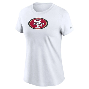 Women's San Francisco 49ers Nike Logo T-Shirt Medium White