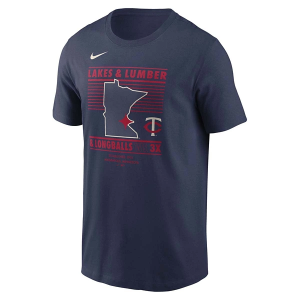 Minnesota Twins Local State T-Shirt XLarge Navy