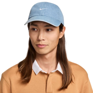 Women's Nike Club Adjustable Hat Small Aegean Storm/Thunder Blue/White