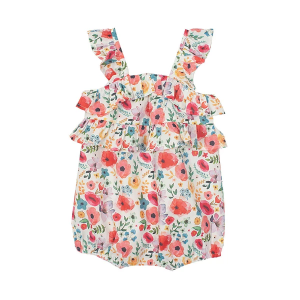 Girls' Mabel + Honey Dancing Petals Romper Baby 3 mo. Multi