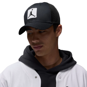 Jordan Rise Snapback Hat L/XL Black/White