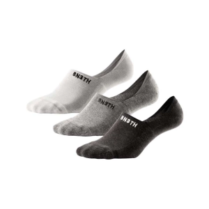 Men's BN3TH Classic 3 Pack No Show Socks Large Black/Grey/White 3 Packs