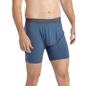 Men's Free Fly Bamboo Motion Boxer Briefs Underwear Medium Slate Blue