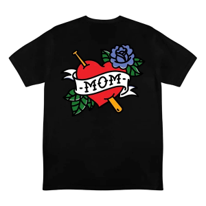 Boys' Baseball Lifestyle Tattoo T-Shirt Youth Large Black/Red
