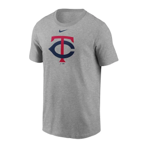 Minnesota Twins Logo T-Shirt Large Grey Heather