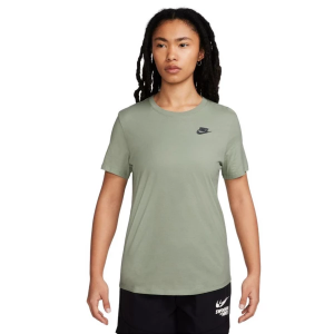 Women's Nike Sportswear Club Essentials T-Shirt Medium Jade Horizon/Black