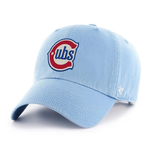 Chicago Cubs 47 Brand Clean Up Alternate Adjustable Hat One Size Blue