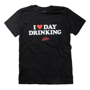 Drink Wisconsinbly I Love Day Drinking T-Shirt Large Black