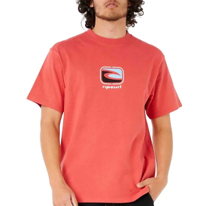 Men's Rip Curl Archive Mixed T-Shirt Small Cranberry