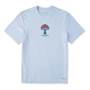Men's Life is Good I'm A Fungi Mushroom T-Shirt 2XLarge Glacier Blue