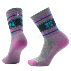 Adult Smartwool Everyday Full Cushion Snowflake Dream Singles Crew Socks XLarge Medium Grey