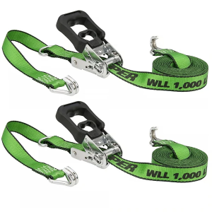 Keeper 1.25 in x 16 ft 1000 Ratchet Tie Down Strap - 2 Pack