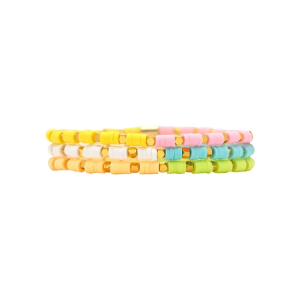 Pura Vida Coronado Viny Disc Stretch Bracelet