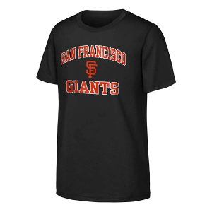 Kids' San Francisco Giants Heart & Soul T-Shirt Medium Black