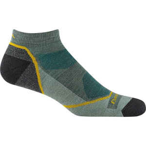 Men's Darn Tough Lightweight Cushioned No Show No Show Hiking Socks Medium Seafoam Singles
