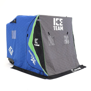 Clam Fish Trap Series Nanook XT Thermal Ice Team Edition Flip-Over Ice Shelter