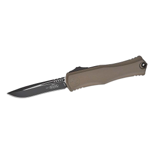 Microtech 1705-1NC Hera II Black Recurve Natural Clear Automatic Knife
