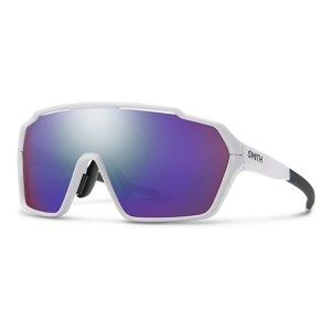 Men's Smith Shift MAG Sunglasses White/ChromaPop Violet Mirror