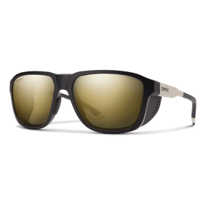 Men's Smith TNF Embark Polarized Sunglasses TNF Matte Black/Matte Gardenia White/ChromaPop Polarized Black Gold