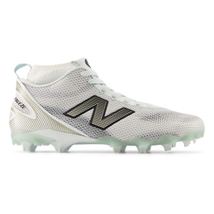 Adult New Balance FreezeLX v5 Molded Lacrosse Cleats M14/W15.5 White/Black