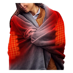 ActionHeat 7V Battery Heated Plush Throw Blanket
