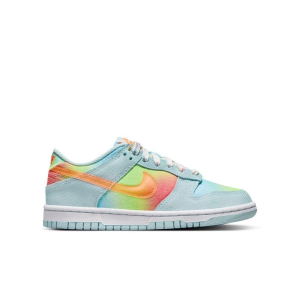 Kids' Nike Dunk Low Sneakers sneakers-athletic-shoes Big 4.5 Regular Glacier Blue/Total Orange-Lt Lemon Twist