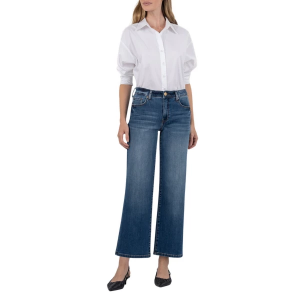 Women's KUT from the Kloth Charlotte Relaxed Fit Wide Leg Jeans Healthy 2 27