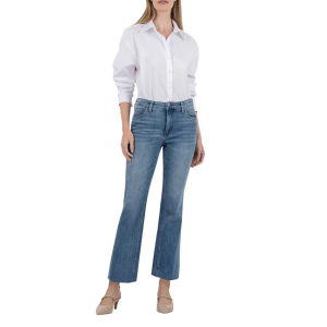 Women's KUT from the Kloth Kelsey Fab Ab Ankle Flare Jeans Brace 2 28