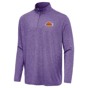 Los Angeles Lakers Antigua Hunk 1/4 Zip 2XLarge Dark Purple Heather