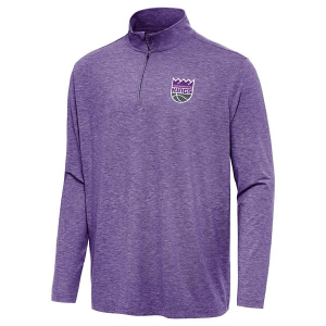 Sacramento Kings Antigua Hunk 1/4 Zip 2XLarge Dark Purple Heather