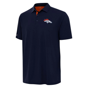 Denver Broncos Antigua Era Polo 3XLarge Navy/Mango