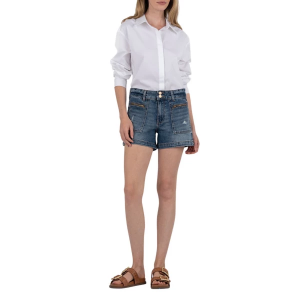 Women's KUT from the Kloth Jane Patch Pocket Jean Shorts 8 Defiantly