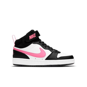 Kids' Nike Court Borough Mid 2 Sneakers sneakers-athletic-shoes Big 5 Regular Black/Sunset Pulse-White