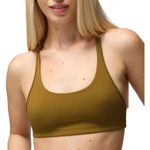 Women's prAna Luxara Racerback Sports Bra Medium Retro Olive