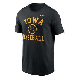 Iowa Hawkeyes Nike Baseball Icon T-Shirt Small Black