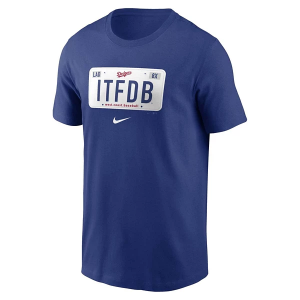 Los Angeles Dodgers Local Plate T-Shirt Medium Royal