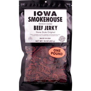 Iowa Smokehouse Original Style Ranch Hand Beef 16 Oz Jerky
