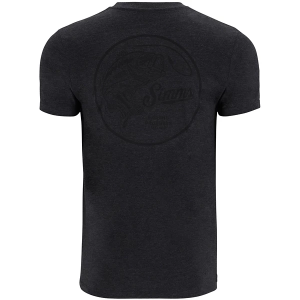 Men's Simms Nostalgic Bass T-Shirt Medium Charcoal Heather