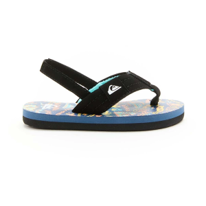 Quiksilver Moncata Layback Flip Flop Sandals Toddler 6T Black/Blue