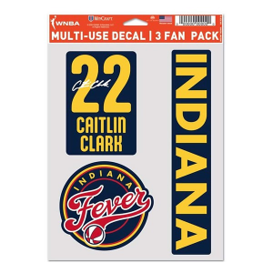 Wincraft Indiana Fever Caitlin Clark 3pk Decals