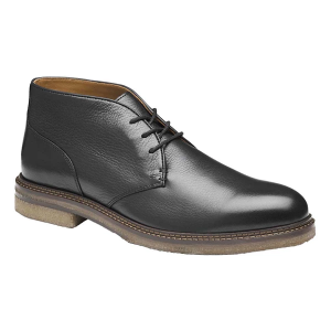 Men's Johnston & Murphy Calder Chukka Boots 8 Black Tumbled Full Grain