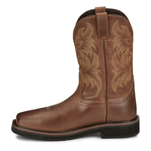 Men's Justin Brands Handler 11" Composite Toe Western Boots 12 Brown