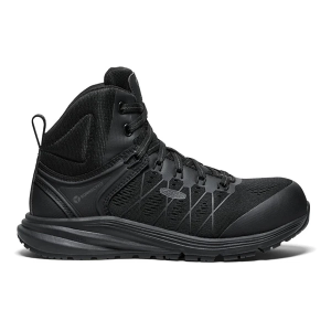 Women's KEEN Vista Energy Mid ESD Work Boots 6 Black/Black