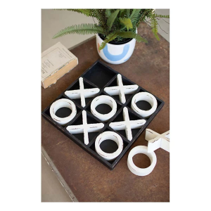 Kalalou Wooden Tic-Tac-Toe Game
