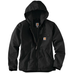 Women's Carhartt Washed Duck Lined Softshell Jacket Medium Black