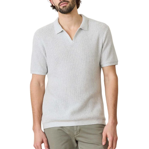 Men's Marine Layer Asher Resort Button Up Shirt Medium Oatmeal Grey