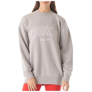 Women's Legends Saylor Oversized Crewneck Sweatshirt XSmall Grey Heather