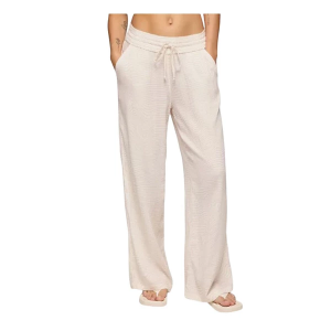 Women's prAna Fernie Beach Pant Swim Cover Up Large Soft White Wavee