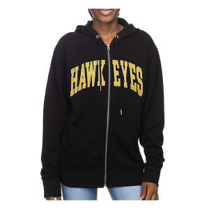 Iowa Hawkeyes ZooZatZ Women's Full Zip XLarge Black