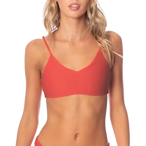 Women's Maaji Camelia Praia Classic Bralette Swim Bikini Top Contemporary Large Red